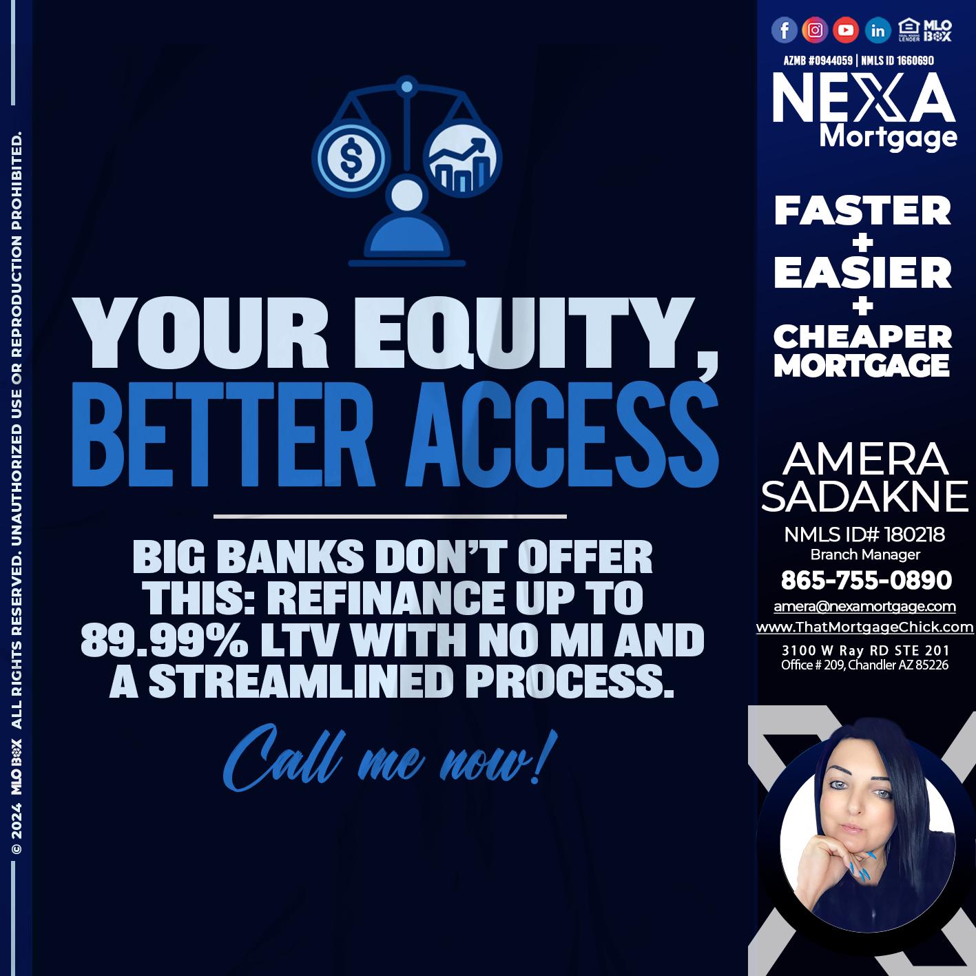 YOUR EQUITY - Amera Sadakne -Mortgage Loan Originator