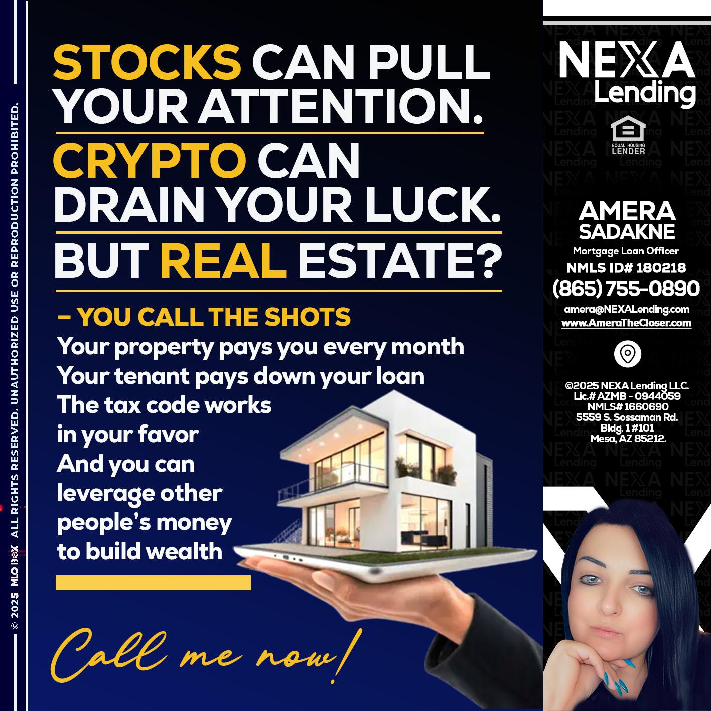 STOCK YOUR - Amera Sadakne -Mortgage Loan Originator