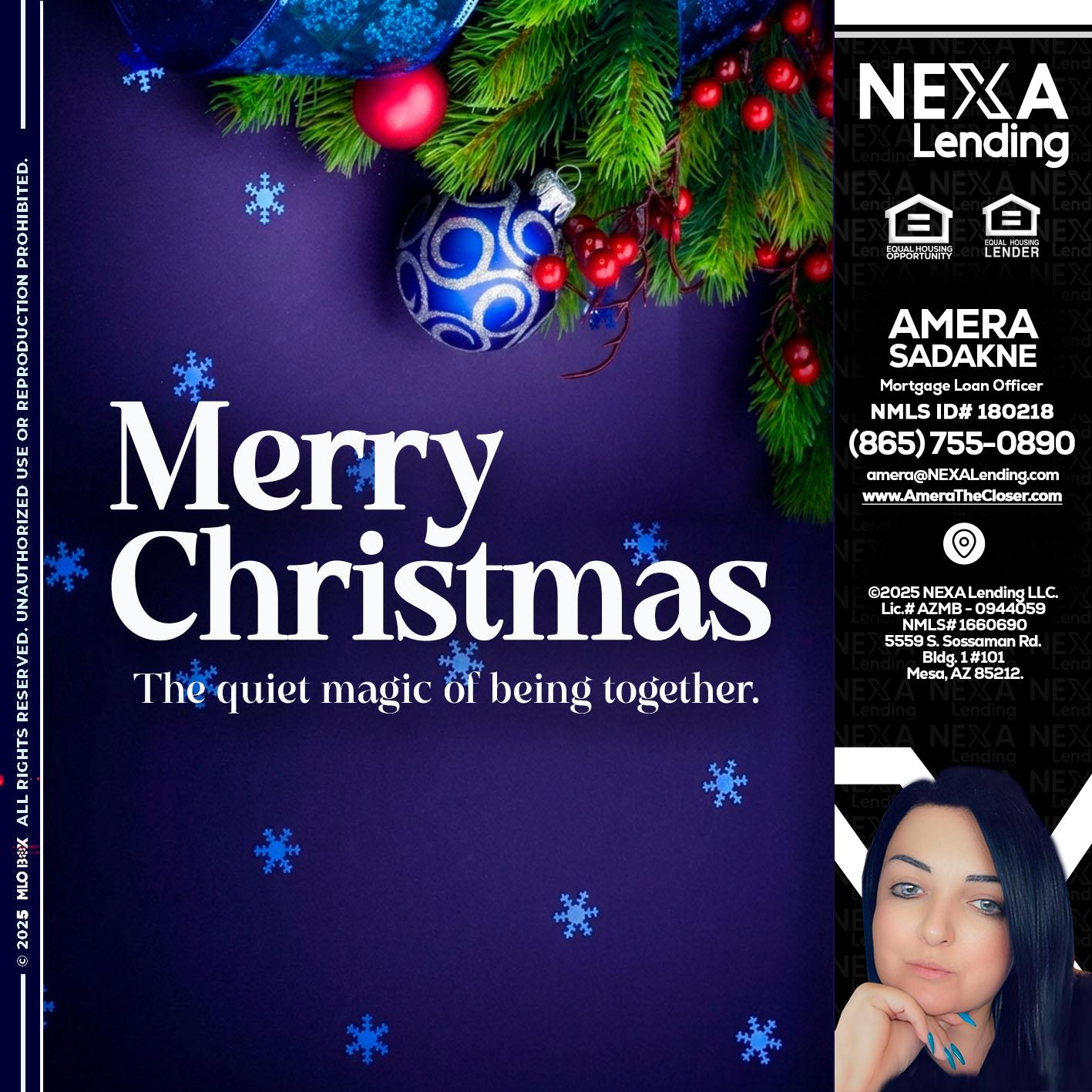 merry christmas - Amera Sadakne -Mortgage Loan Originator