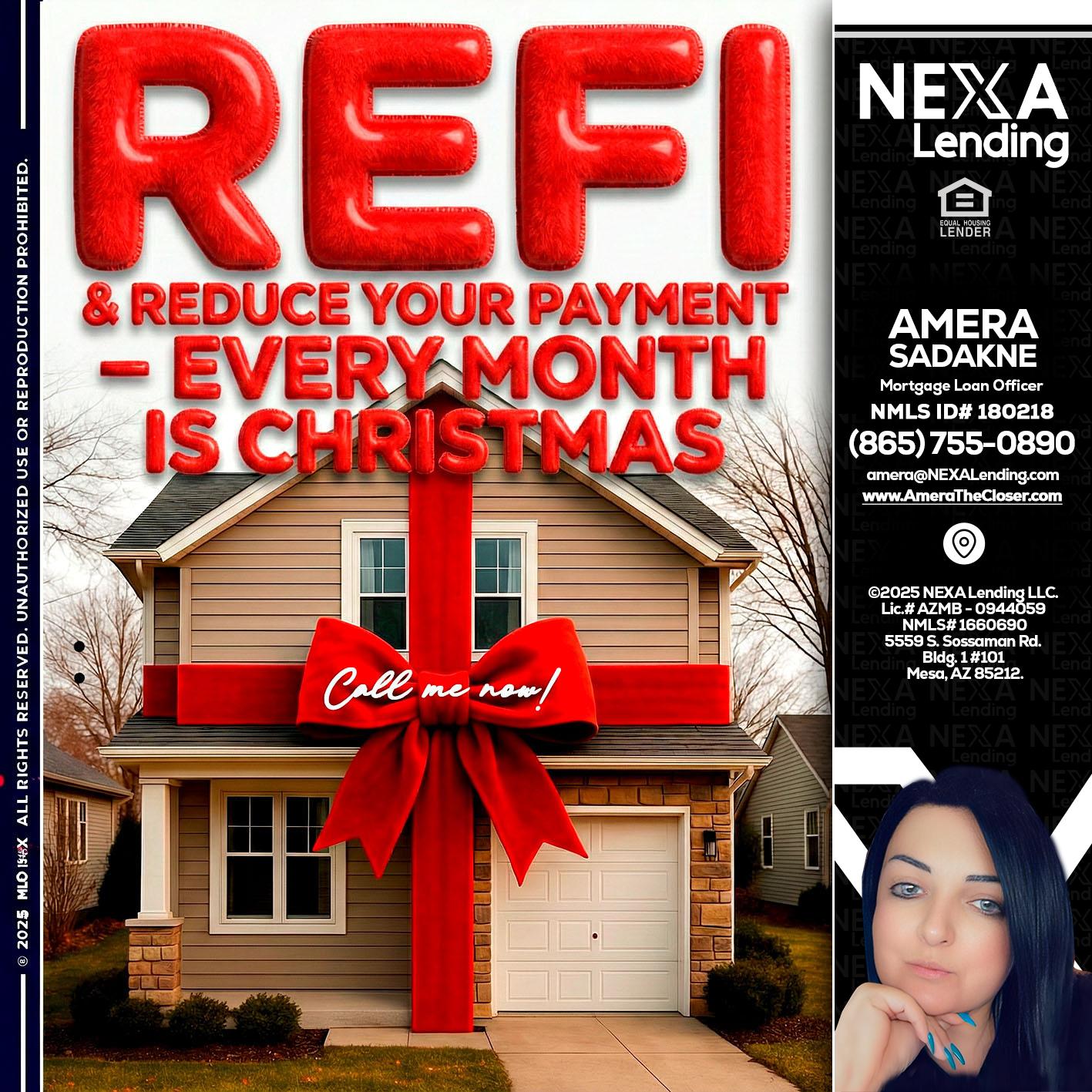 REFI - Amera Sadakne -Mortgage Loan Originator