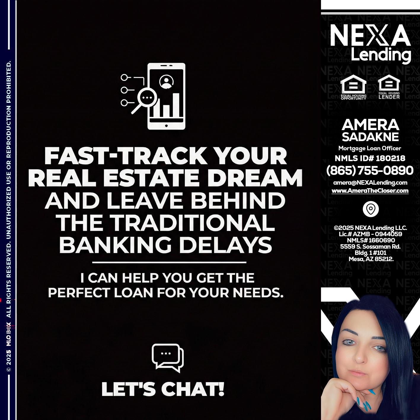 FAST TRACK - Amera Sadakne -Mortgage Loan Originator