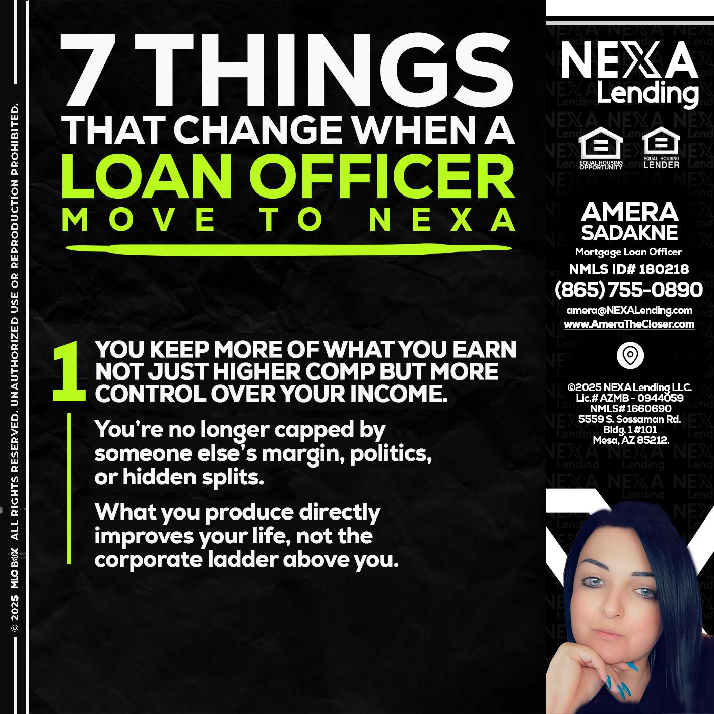 7 THINGS (1) - Amera Sadakne -Mortgage Loan Originator