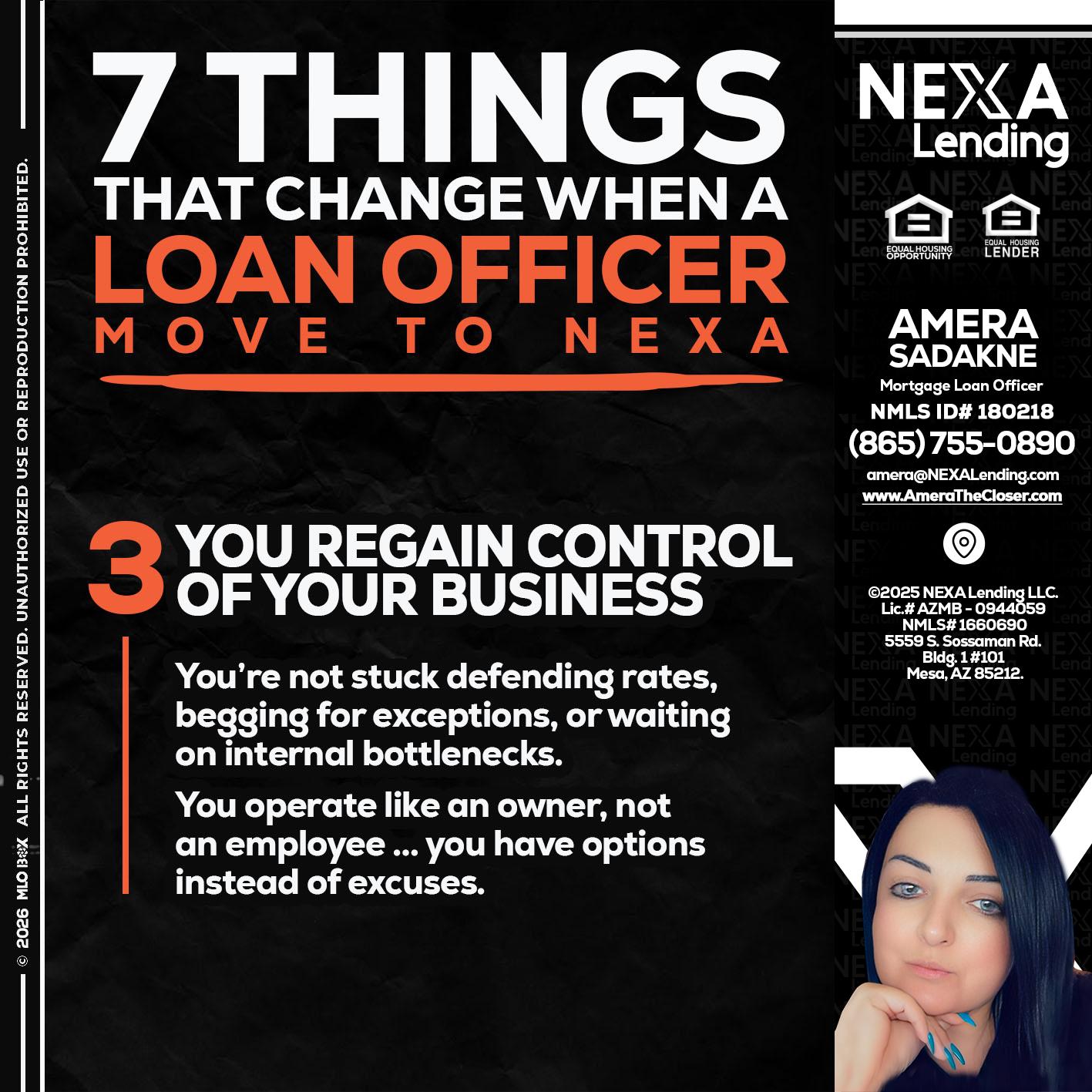 7 things (3) - Amera Sadakne -Mortgage Loan Originator