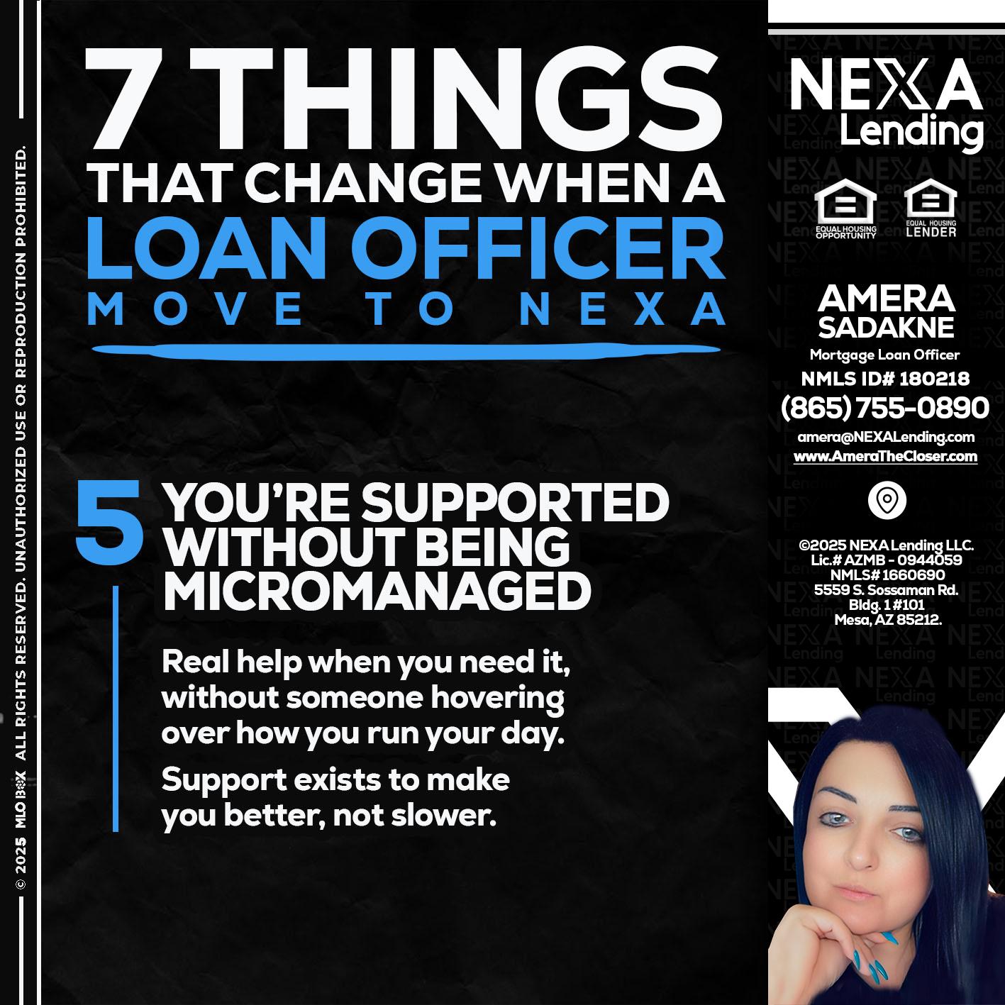 7 THINGS (5) - Amera Sadakne -Mortgage Loan Originator