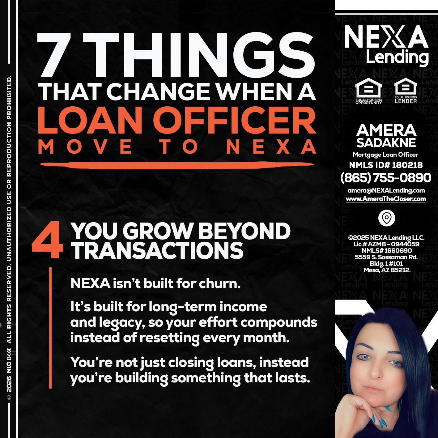 7 THINGS (4) - Amera Sadakne -Mortgage Loan Originator