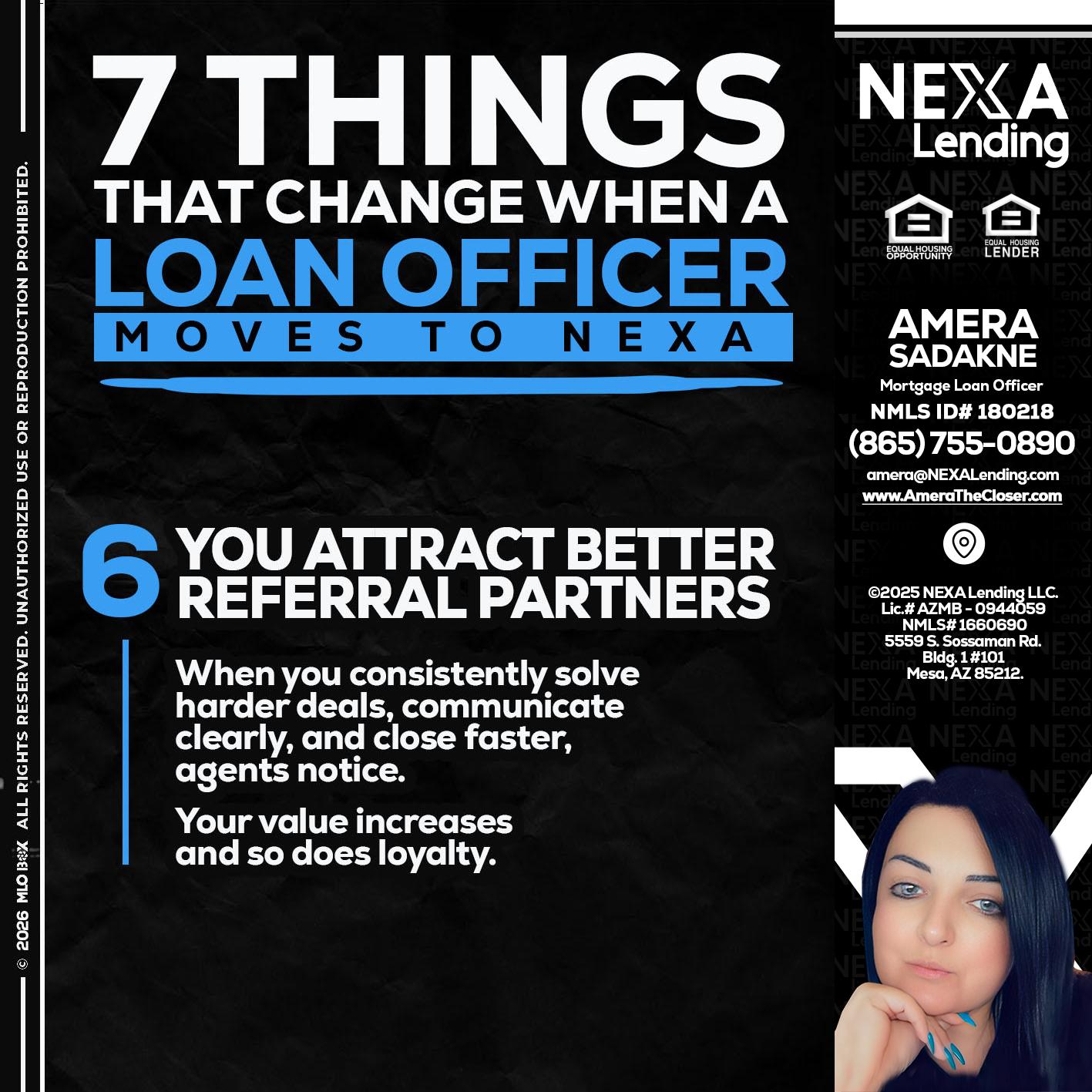 7 THINGS (6) - Amera Sadakne -Mortgage Loan Originator