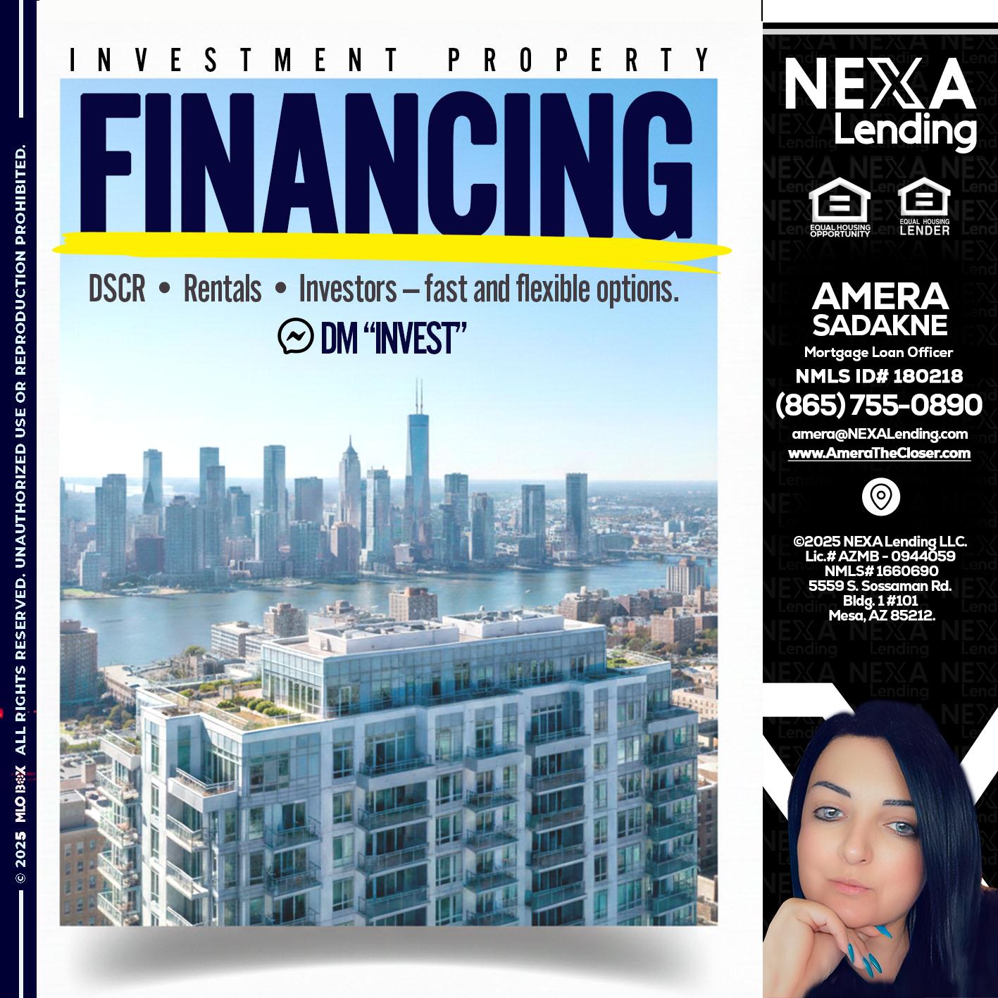 FINANCING - Amera Sadakne -Mortgage Loan Originator