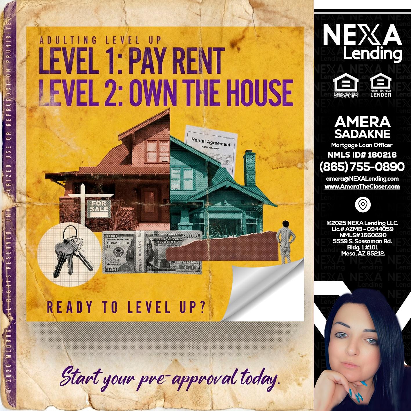 LEVEL 1 - Amera Sadakne -Mortgage Loan Originator
