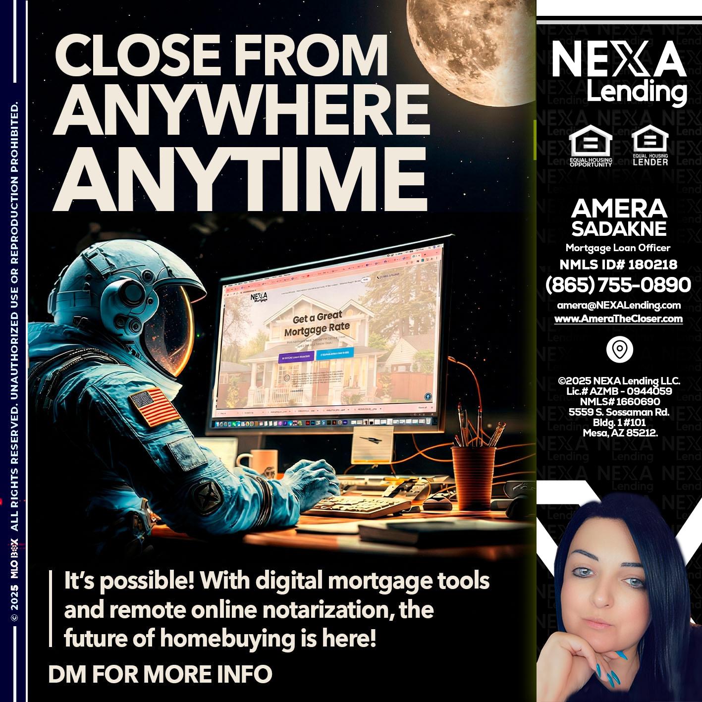 close from - Amera Sadakne -Mortgage Loan Originator