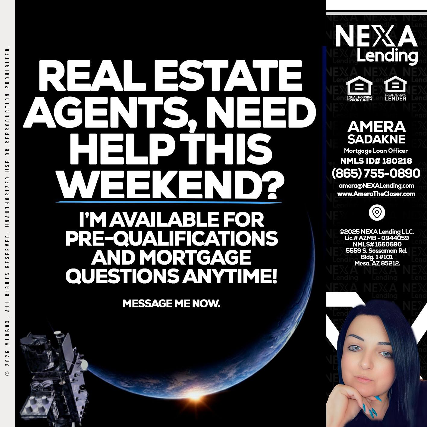 REAL ESTATE AGENTS - Amera Sadakne -Mortgage Loan Originator