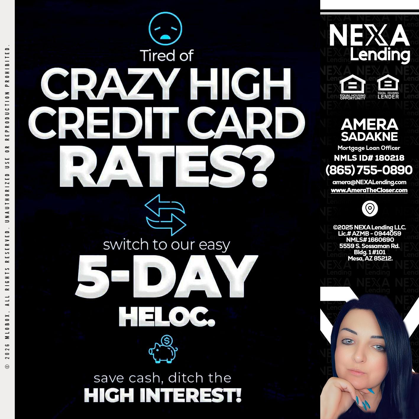 CRAZY HIGH - Amera Sadakne -Mortgage Loan Originator