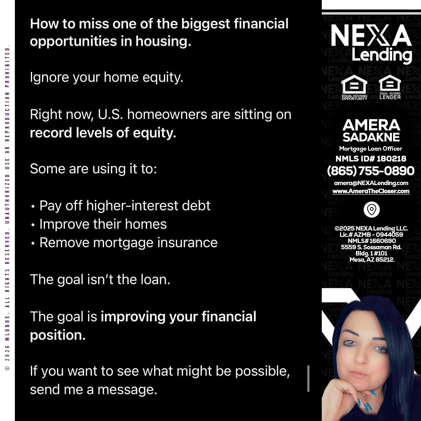 how to miss - Amera Sadakne -Mortgage Loan Originator