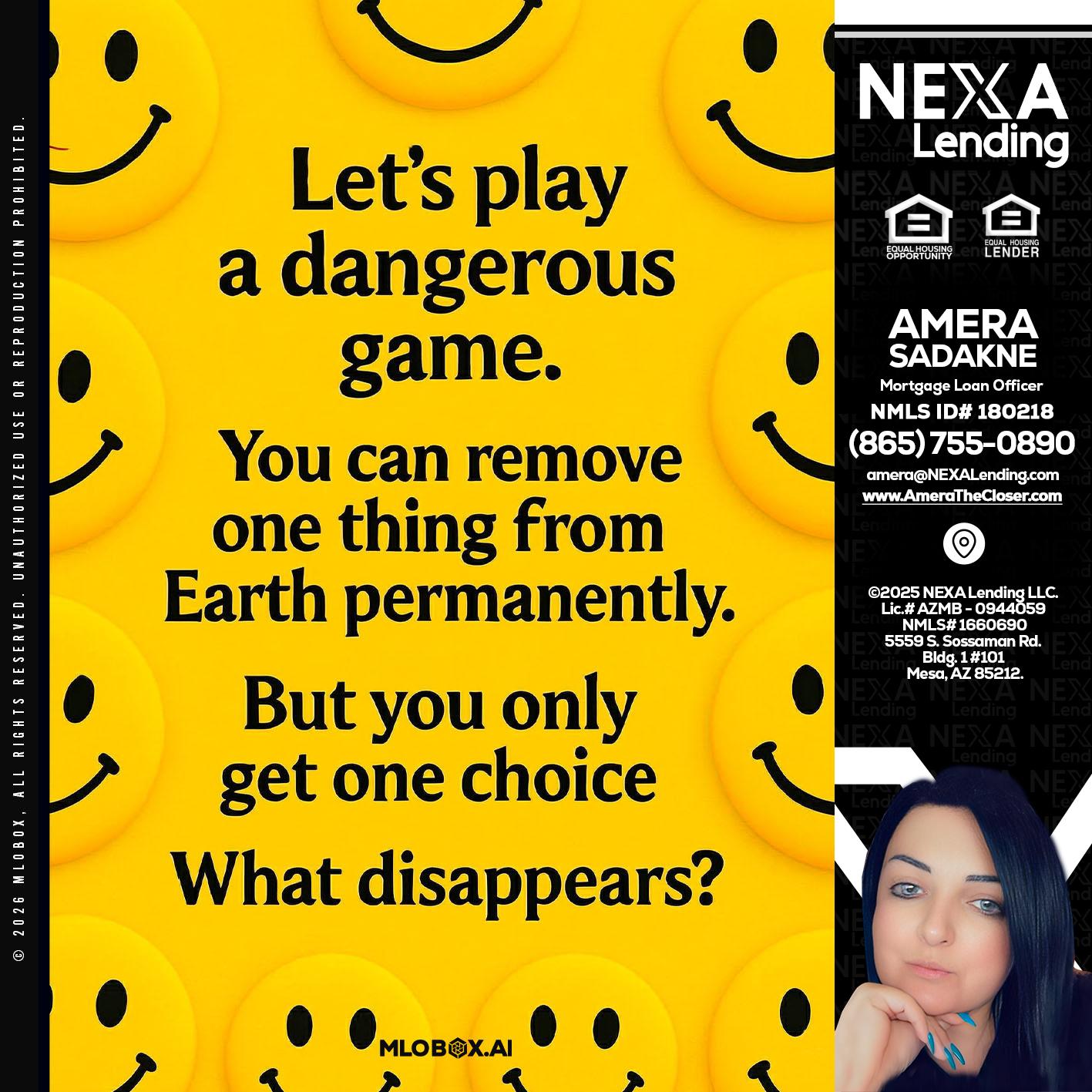 LETS PLAY - Amera Sadakne -Mortgage Loan Originator