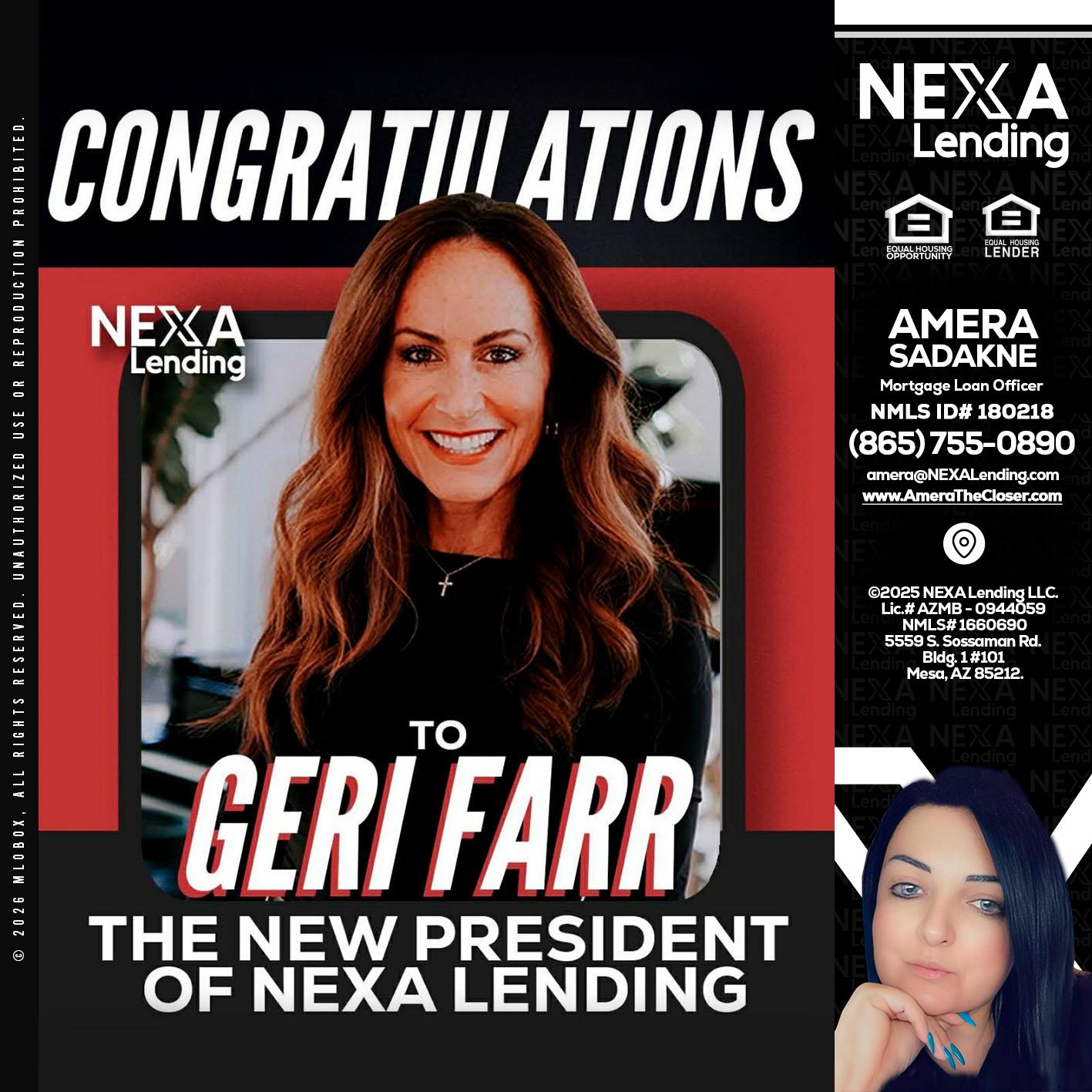 CONGRATULATIONS - Amera Sadakne -Mortgage Loan Originator