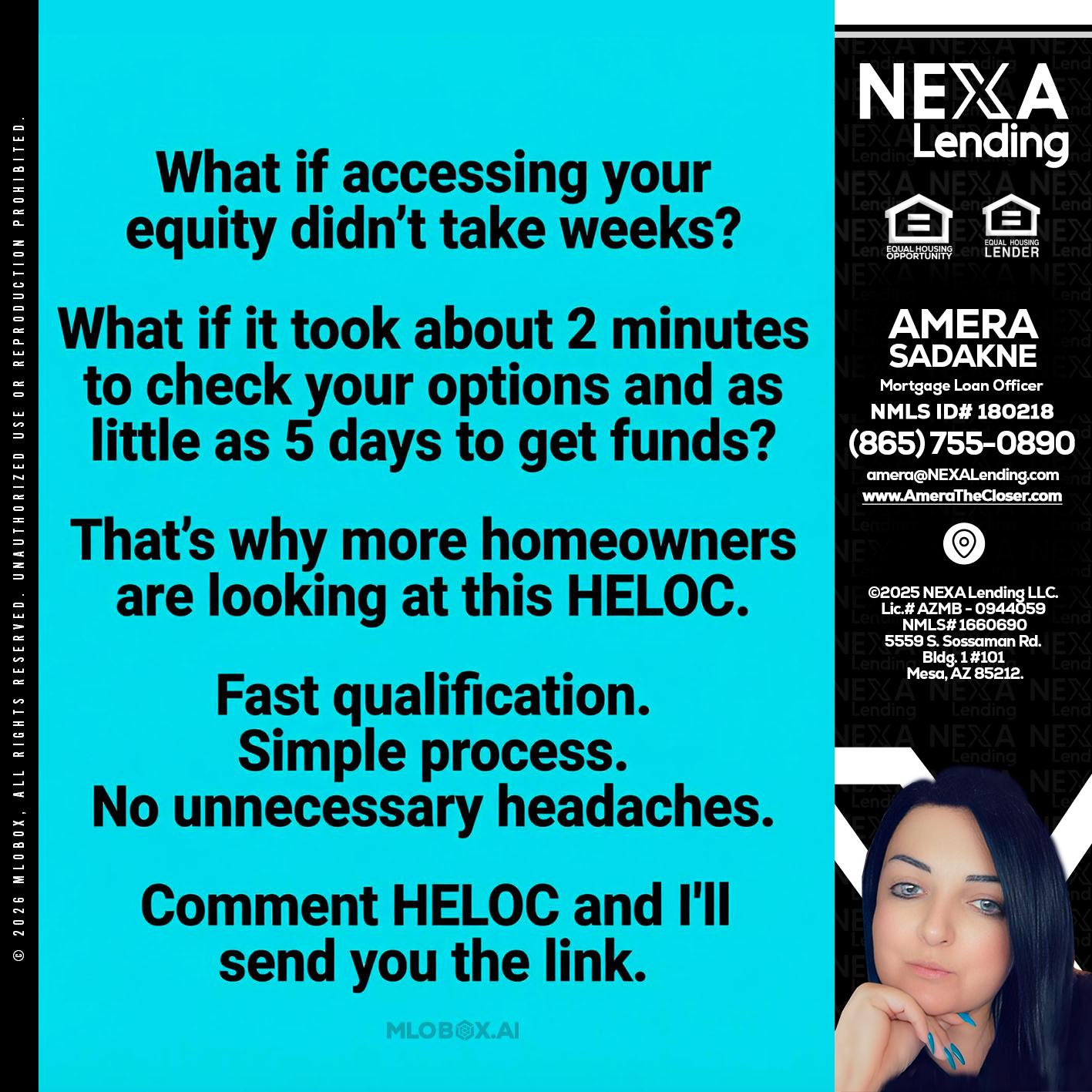 what if - Amera Sadakne -Mortgage Loan Originator