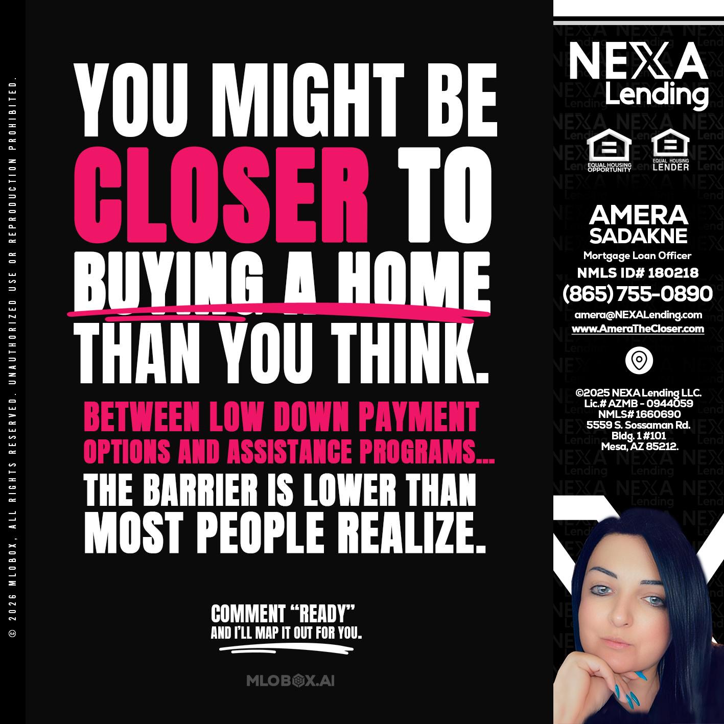 YOU MIGHT BE - Amera Sadakne -Mortgage Loan Originator