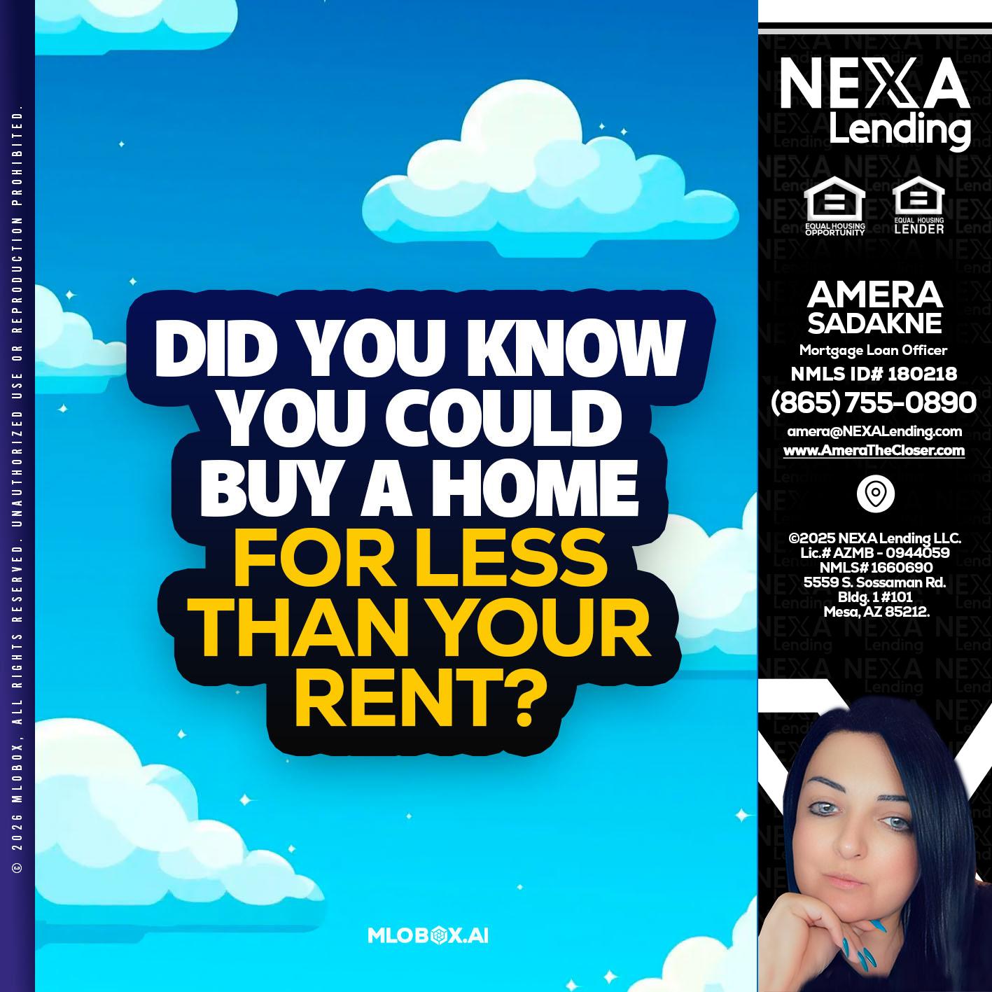 DID YOU KNOW - Amera Sadakne -Mortgage Loan Originator