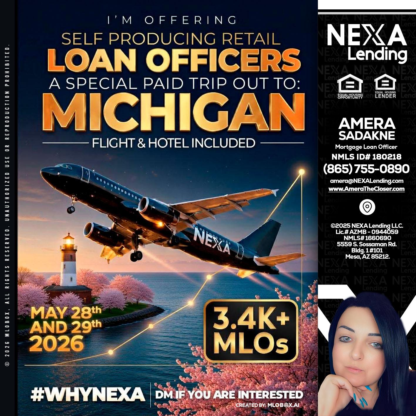 MICHIGAN TRIP - Amera Sadakne -Mortgage Loan Originator