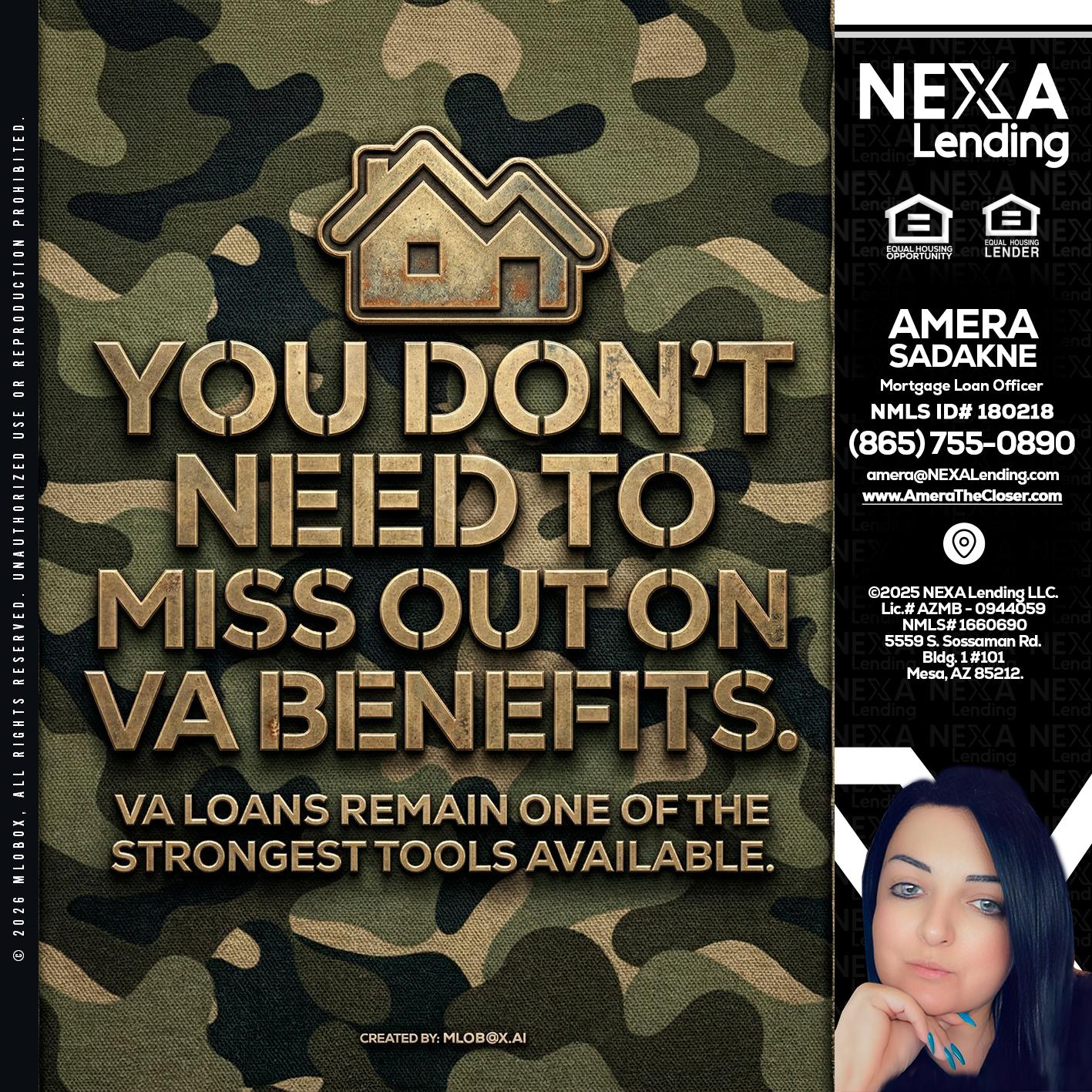 you don't need - Amera Sadakne -Mortgage Loan Originator