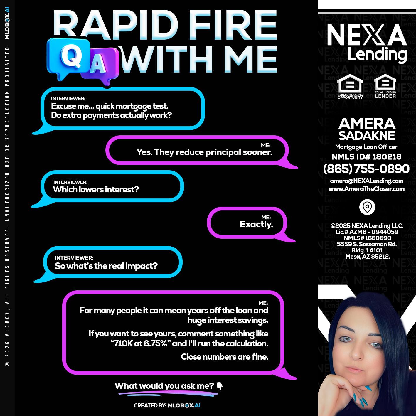 RAPID QA - Amera Sadakne -Mortgage Loan Originator