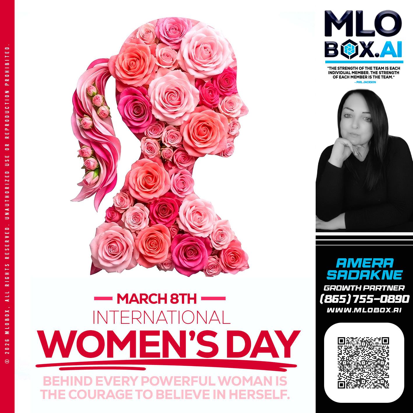 MARCH 8TH - Amera Sadakne -Mortgage Loan Originator