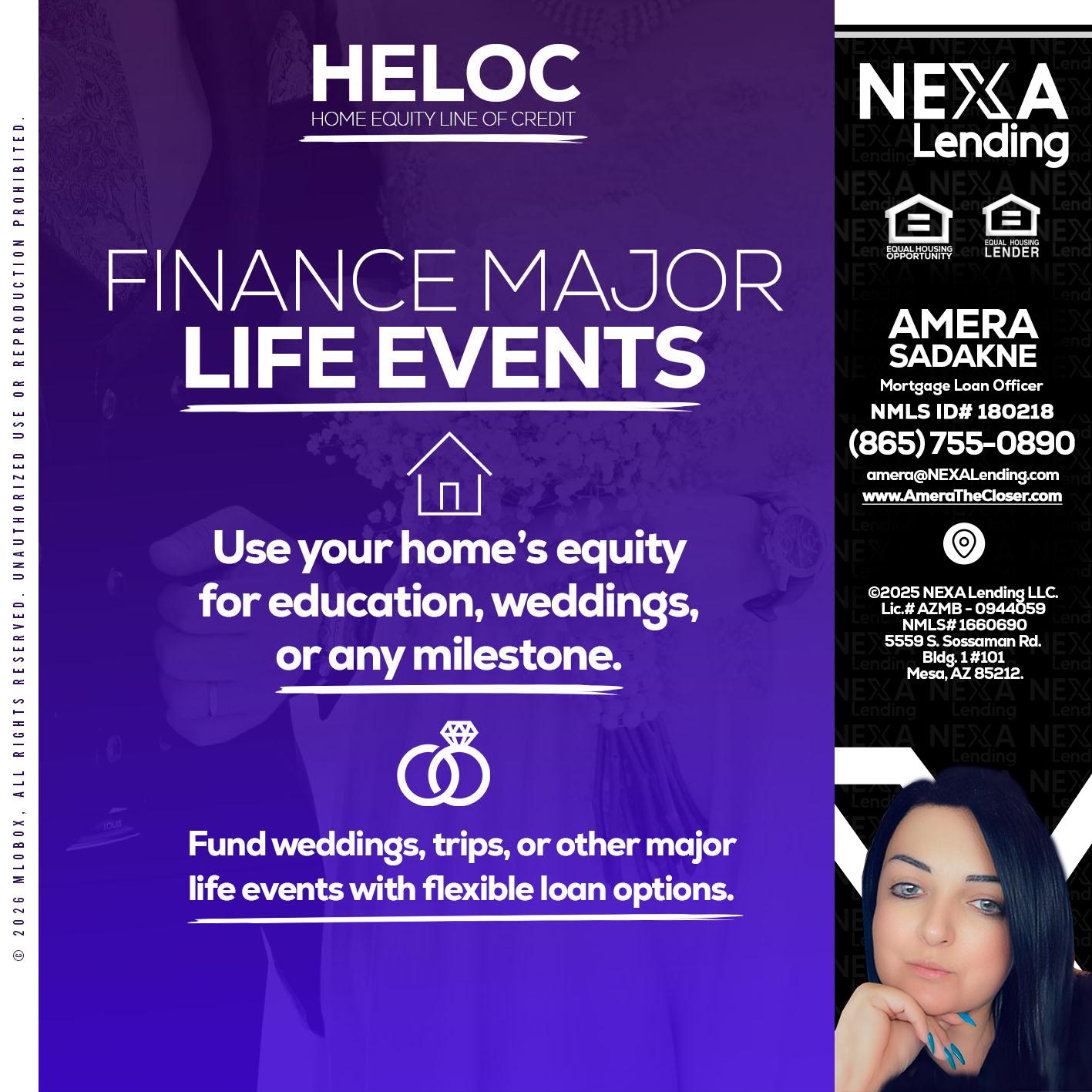 HELOC - Amera Sadakne -Mortgage Loan Originator