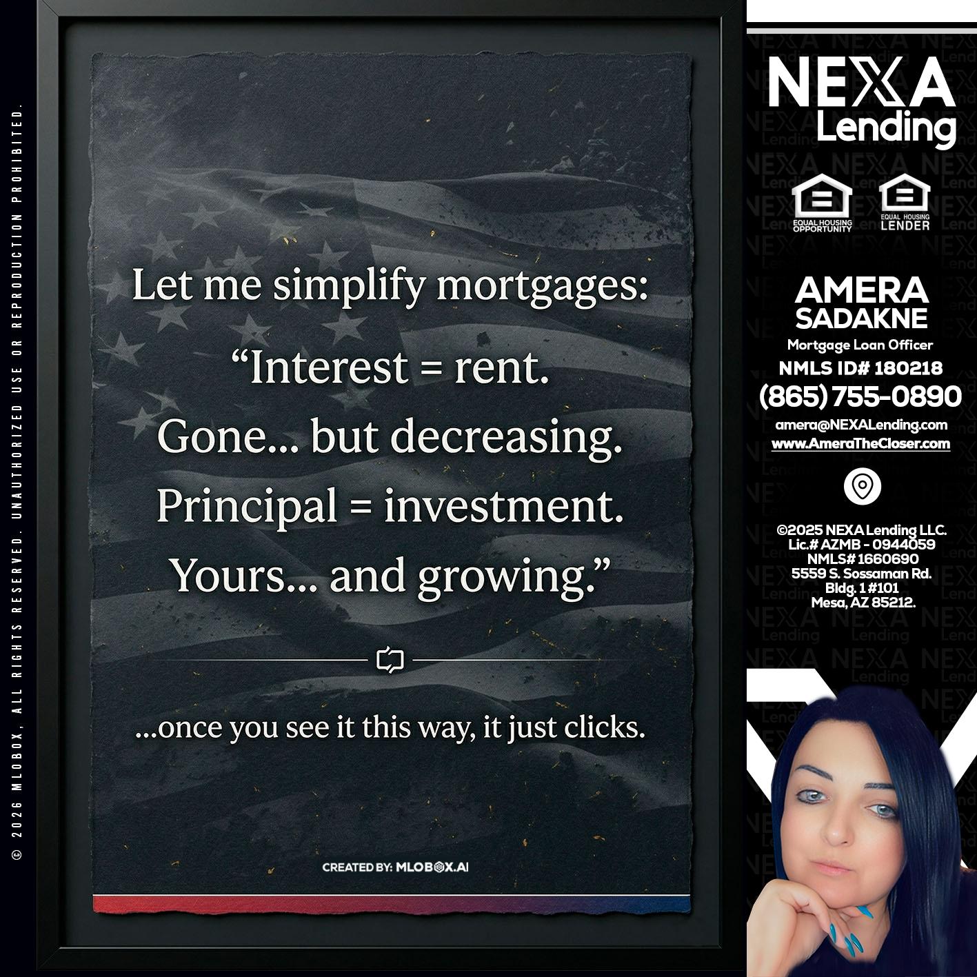 LET ME SIMPLIFY - Amera Sadakne -Mortgage Loan Originator