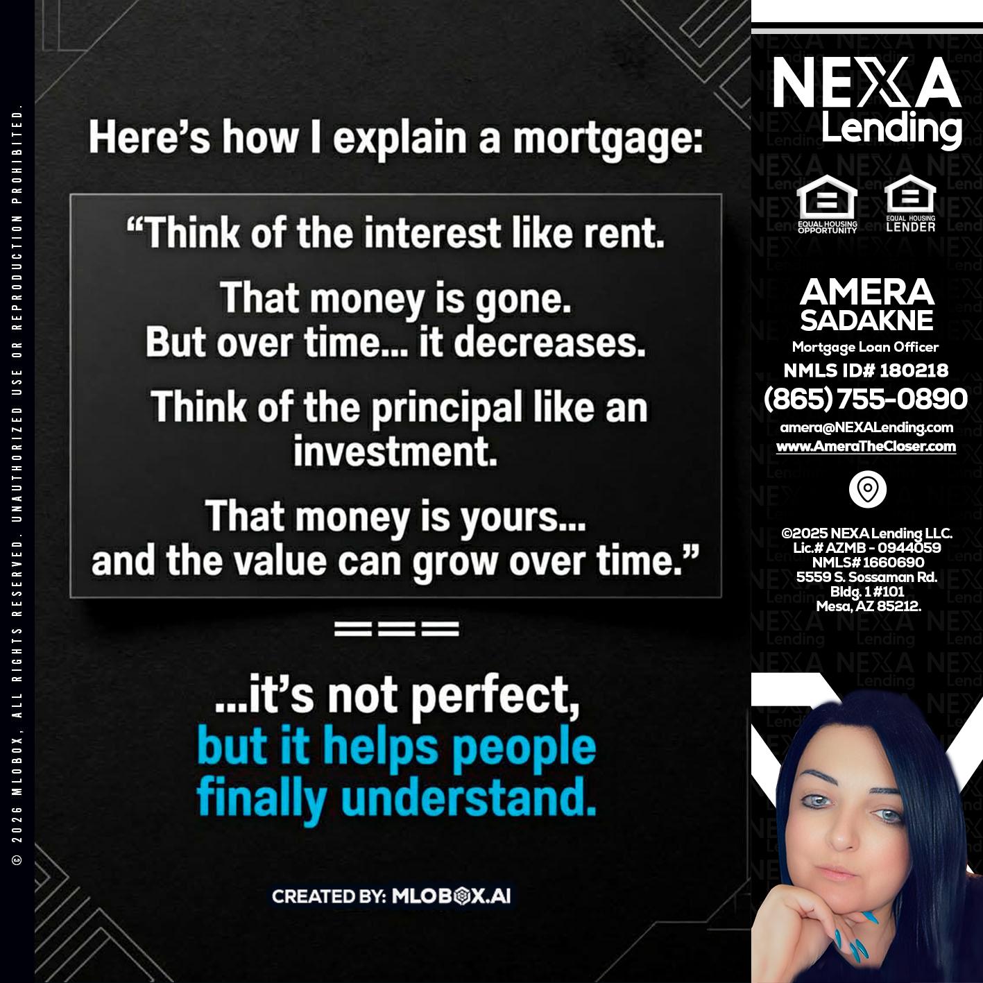 HERES NOW - Amera Sadakne -Mortgage Loan Originator