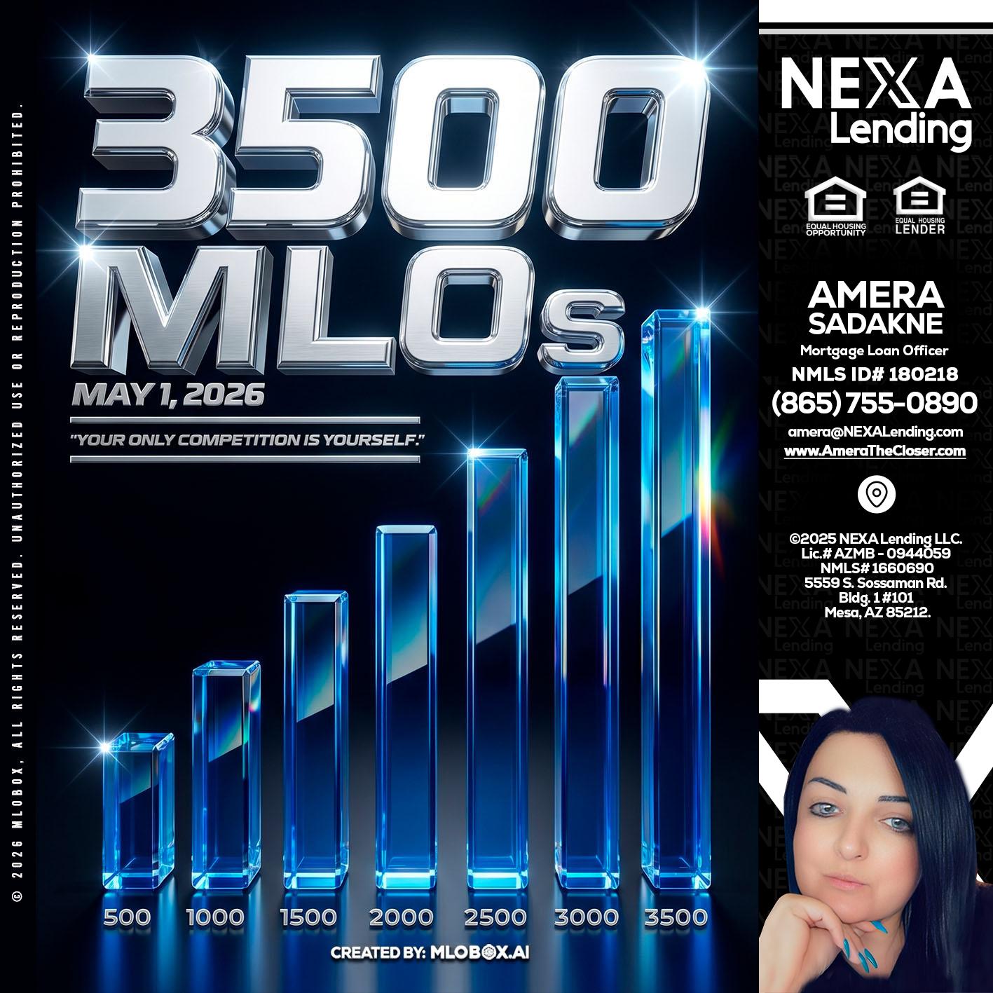3500 MLOs - Amera Sadakne -Mortgage Loan Originator