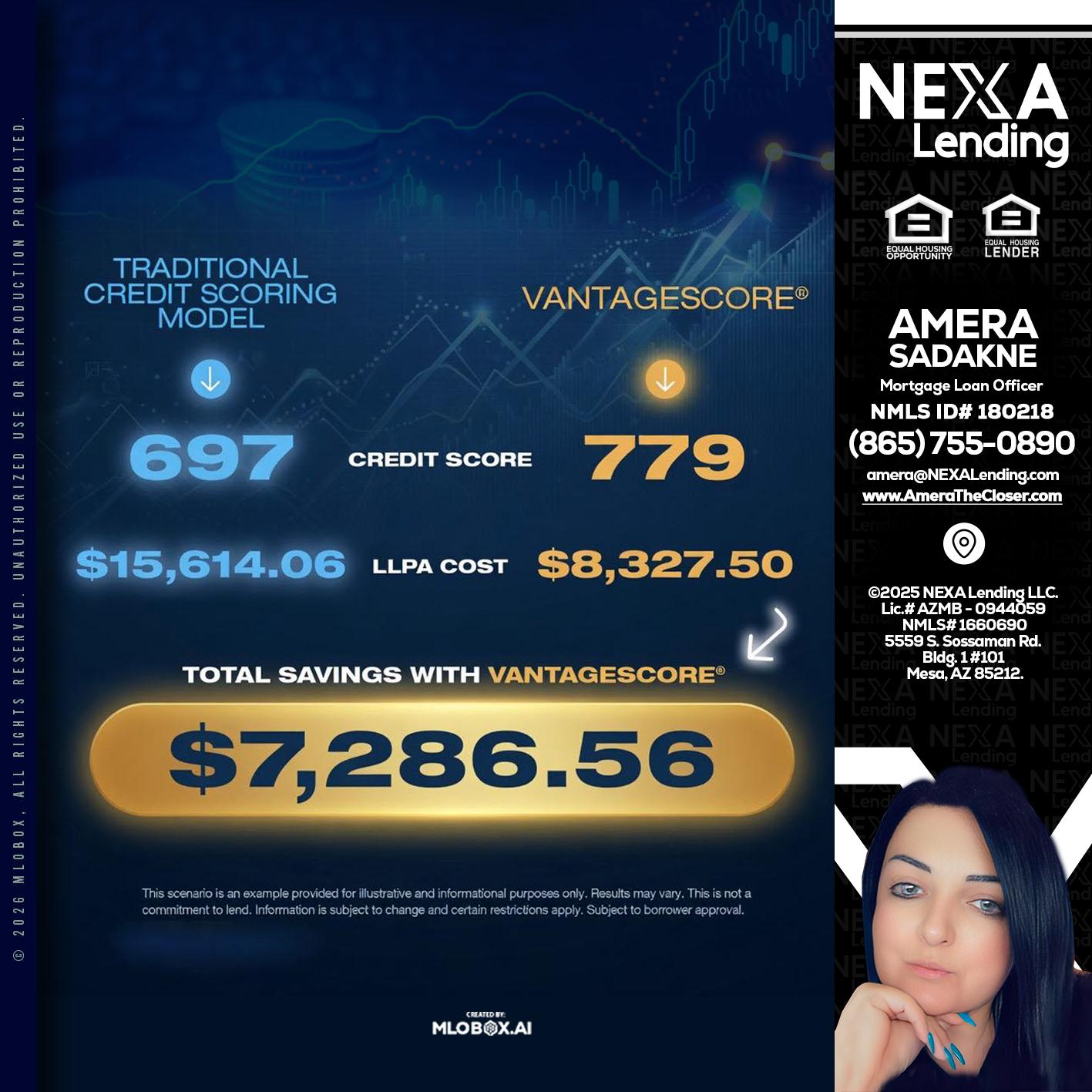 $7,286.56 - Amera Sadakne -Mortgage Loan Originator