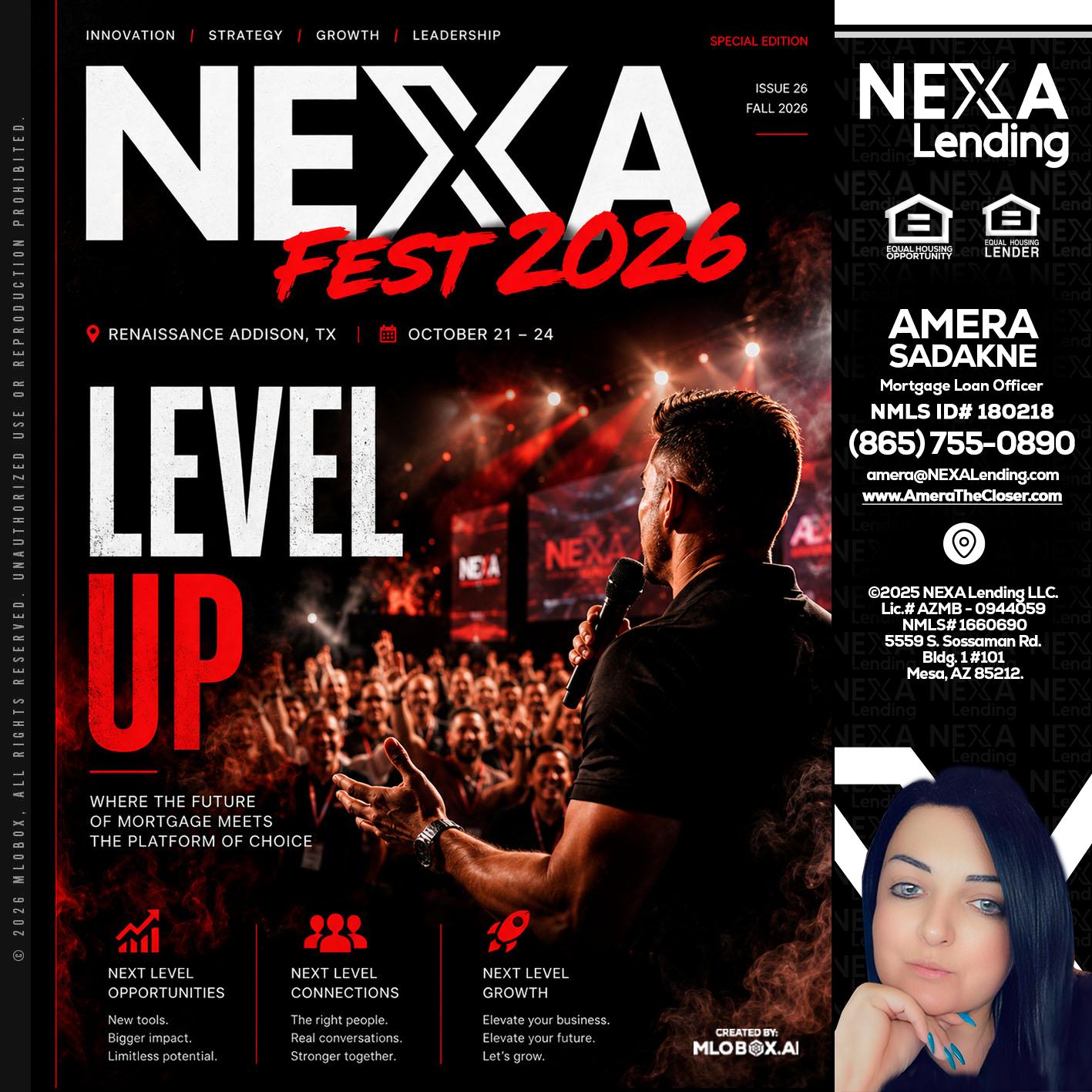 NEXA FEST 2026 - Amera Sadakne -Mortgage Loan Originator