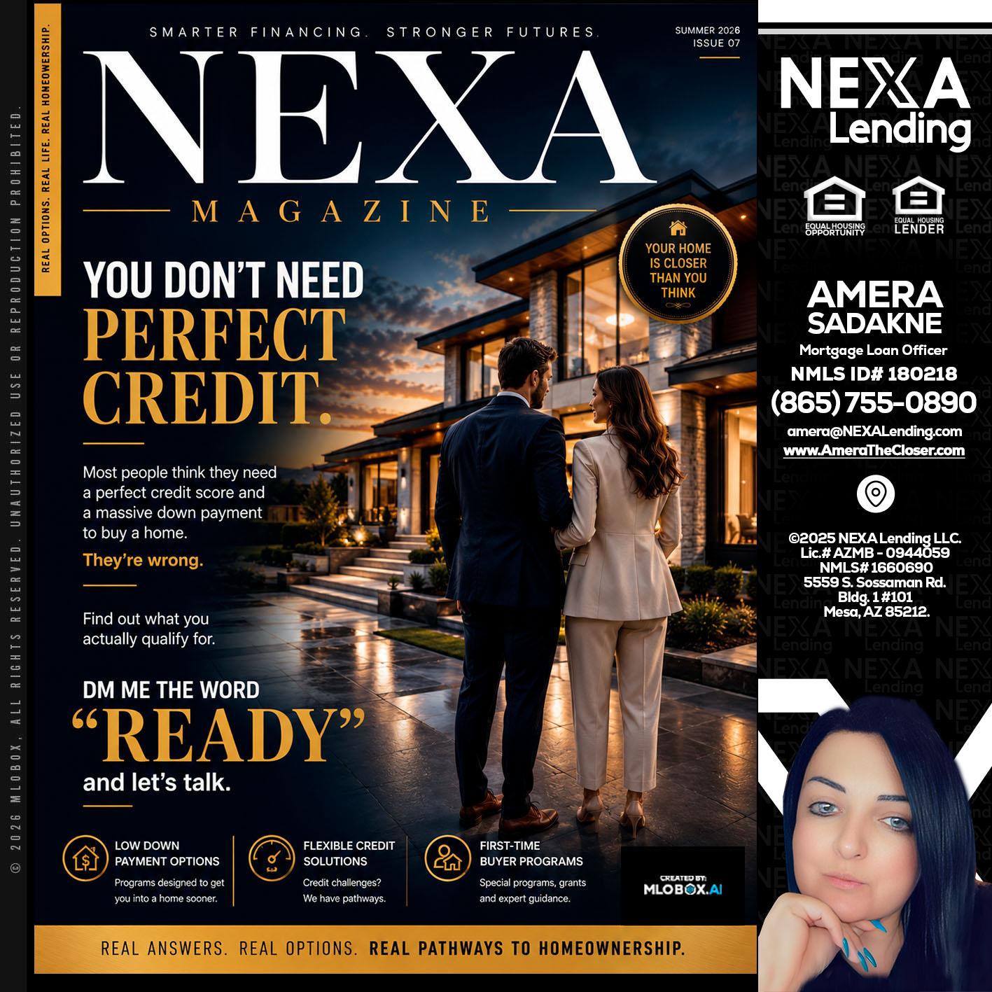 NEXA MAGAZINE - Amera Sadakne -Mortgage Loan Originator
