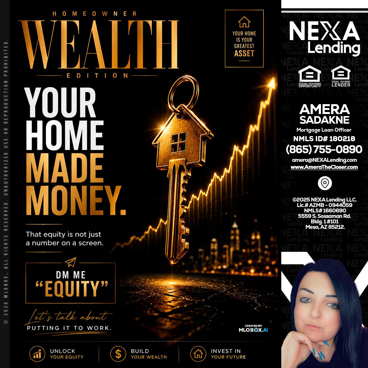 YOUR HOME MADE - Amera Sadakne -Mortgage Loan Originator