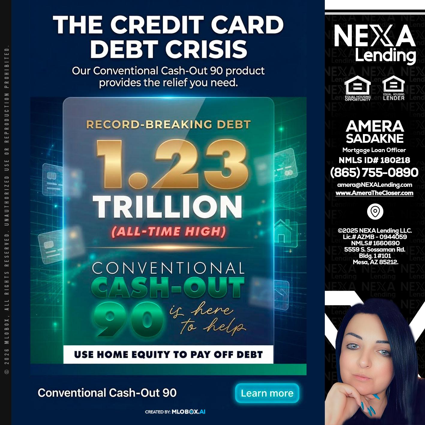 THE CREDIT CARD - Amera Sadakne -Mortgage Loan Originator