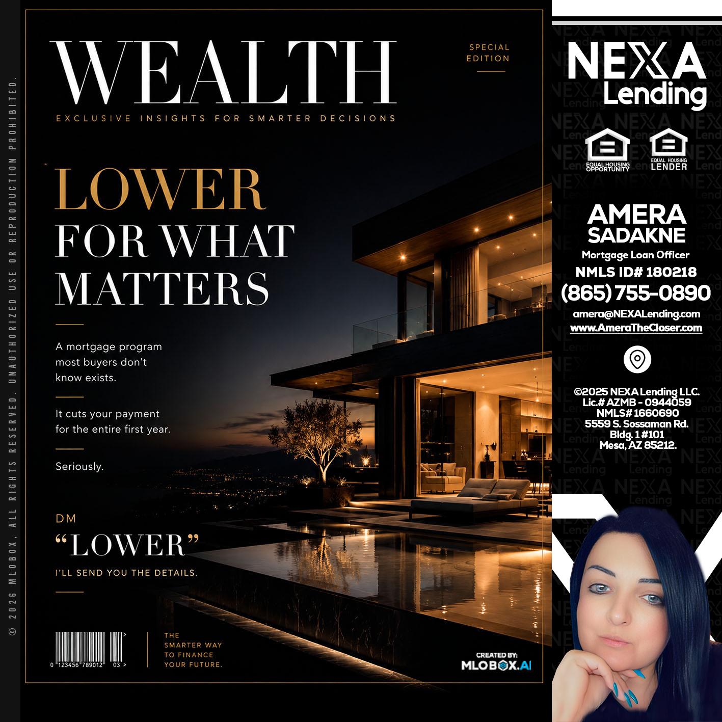 WEALTH - Amera Sadakne -Mortgage Loan Originator