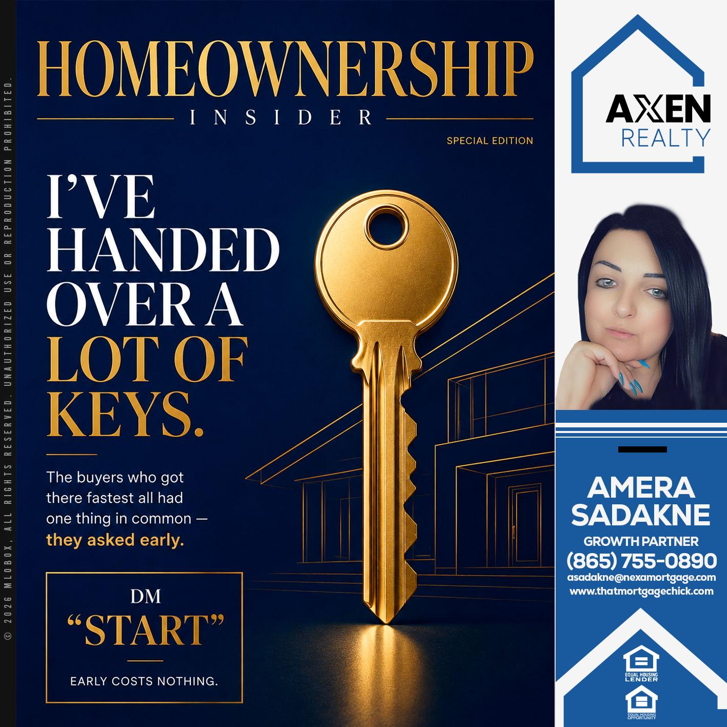 HOMEOWNERSHIP - Amera Sadakne -Mortgage Loan Originator