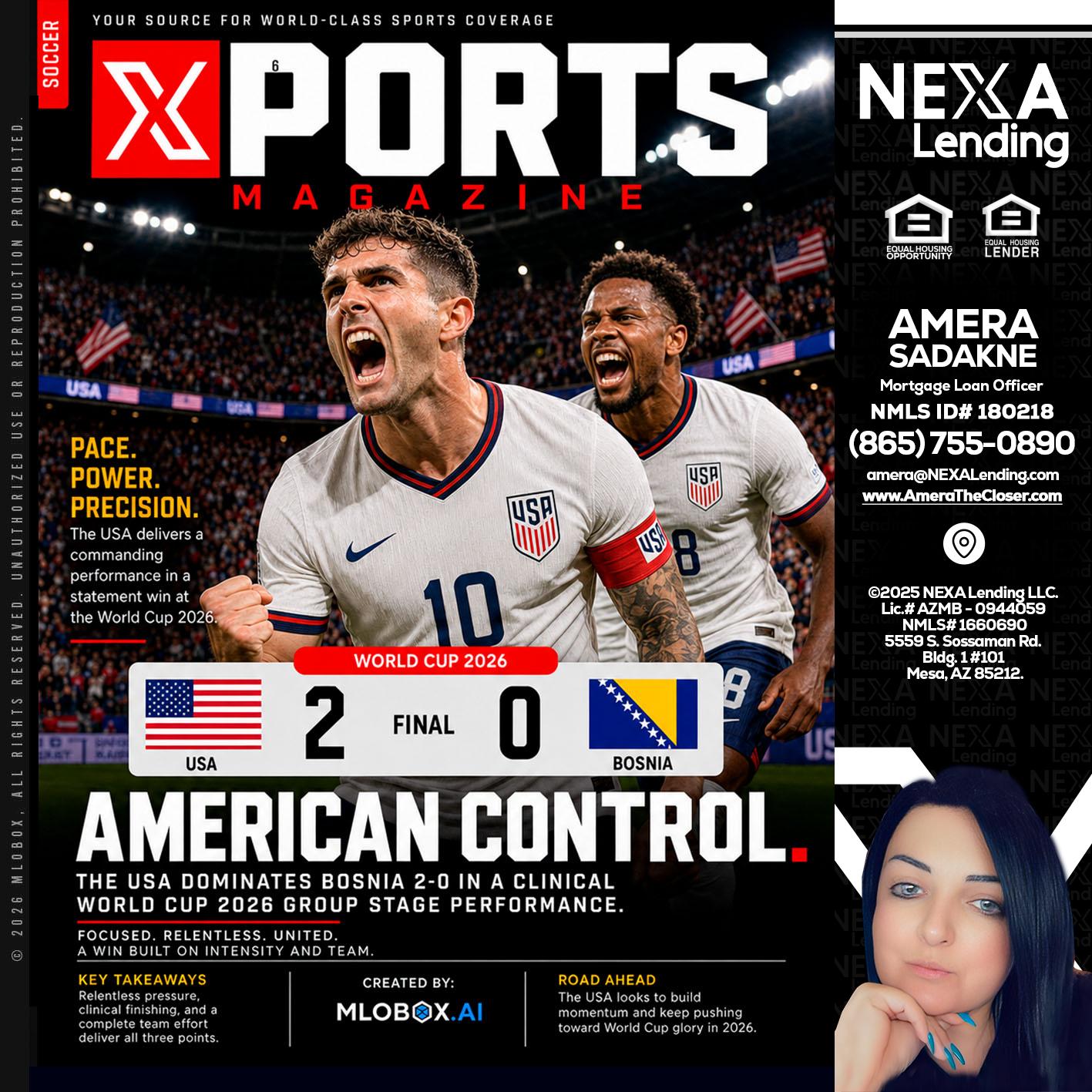 AMERICAN CONTROL - Amera Sadakne -Mortgage Loan Originator