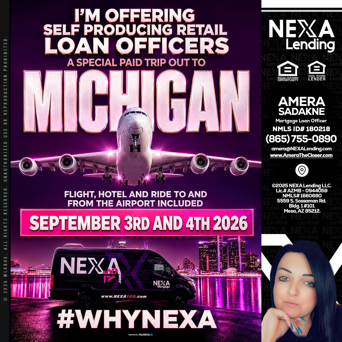 MICHIGAN TRIP - Amera Sadakne -Mortgage Loan Originator