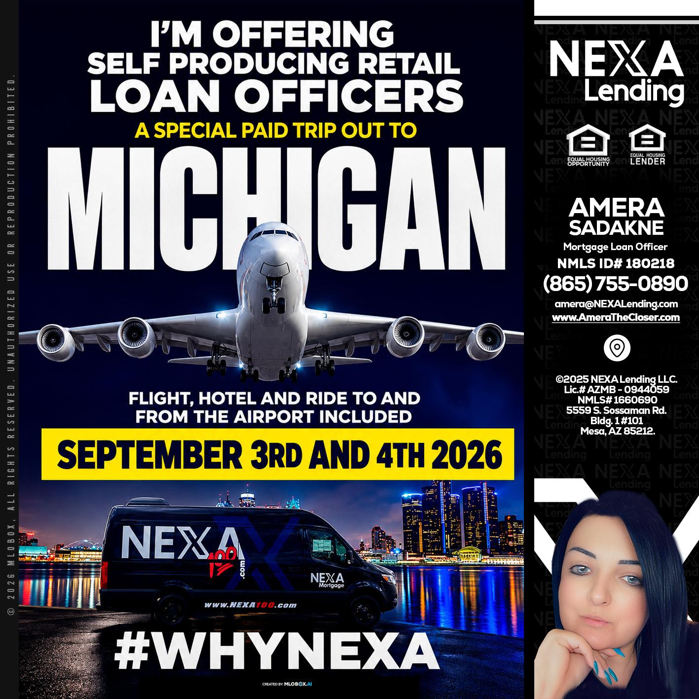 MICHIGAN - Amera Sadakne -Mortgage Loan Originator